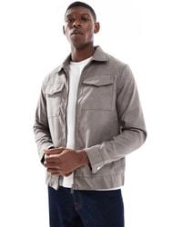 Brave Soul - Suede Effect Short Jacket - Lyst