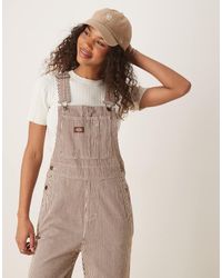 Dickies - Classic Hickory Stripe Denim Dungarees - Lyst