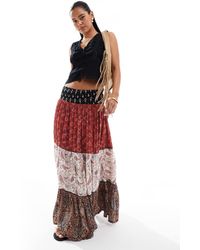Superdry - Printed Maxi Skirt - Lyst