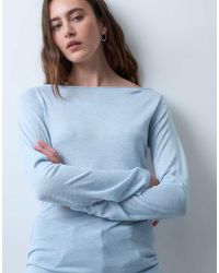 JJXX - Knitted Long Sleeve Top With Boat Neck - Lyst