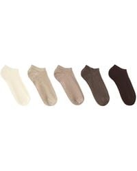 Oysho - 5 Pairs Of Cotton-blend Sneaker Socks - Lyst