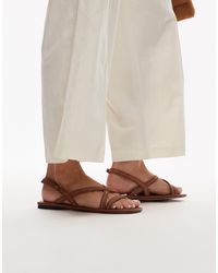 & Other Stories - Real Leather Slingback Flat Sandals - Lyst