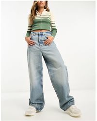 Mango - Capsule - jeans a fondo ampio lavaggio chiaro - Lyst