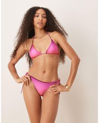 Mango - Sunset Gradient Triangle Bikini Top - Lyst