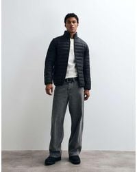 French Connection - Funnel Neck Lightweight Puffer Jacket - Lyst