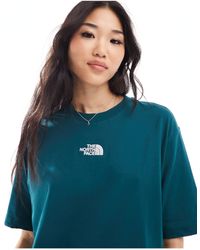 The North Face - Camiseta verde extragrande - Lyst