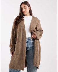 ONLY - – lang geschnittene strickjacke - Lyst
