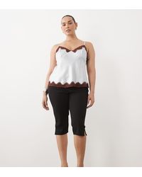 ASOS - Asos Design Curve Capri Trousers With Side Split - Lyst