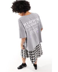 Noisy May - Oversized T-shirt With Mystery Back Print - Lyst
