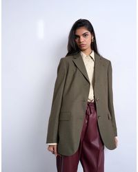 TOPSHOP - – maskuliner, traditionell karierter blazer - Lyst