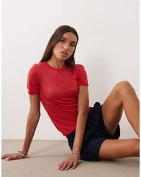 ASOS - Sheer Knitted Second Skin T-shirt - Lyst
