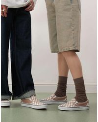Vans - Zapatillas De Deporte Color Topo Sin Cierres A Cuadros Dameros Colour Theory Slip-On De Classic - Lyst