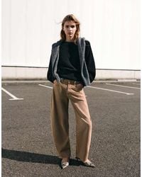 Pull&Bear - Mid-waist Balloon Jeans - Lyst