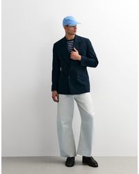 ASOS - Tailored 100% Cotton Barrel Leg Trousers - Lyst