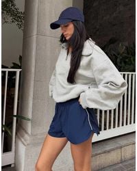 Bershka - High Neck Zip-Up Sweatshirt - Lyst