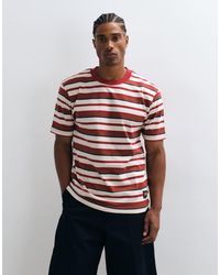 Parlez - Stripe Crew Neck T-Shirt - Lyst