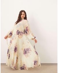 ARRANGE - Curve High Neck Trapeze Maxi Dress - Lyst