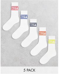 Lyle & Scott Bodywear - 5 Pack Sports Logo Socks - Lyst