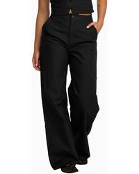RVCA - Bonnie Linen Blend Trousers - Lyst