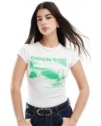ASOS - Baby Tee With Cocktail Graphic - Lyst
