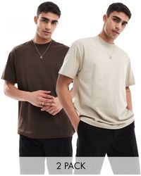 Weekday - Oversized 2-pack T-shirt - Lyst