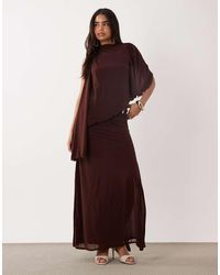 ASOS - Co-Ord Stretch Chiffon Maxi Skirt - Lyst