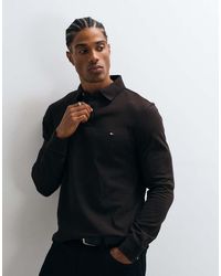 Tommy Hilfiger - Flag Logo Long Sleeve Polo Shirt - Lyst