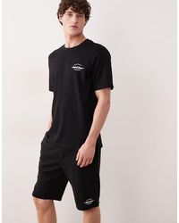 Jack & Jones - Logo T-shirt And Jersey Shorts Set - Lyst