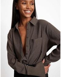 NA-KD - Structured Ls Pocket Shirt - Lyst