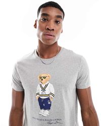 Polo Ralph Lauren - Custom-Fit T-Shirt Met Heritage Beerprint - Lyst