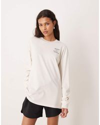 adidas Originals - Three Stripes Studios Long Sleeve Top - Lyst
