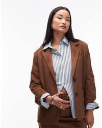 4th & Reckless - Plus Faux Suede Pocket Front Tailored Blazer - Lyst