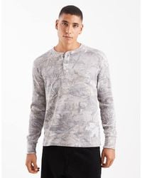 Hollister - Long Sleeve Thermal Henley Top - Lyst