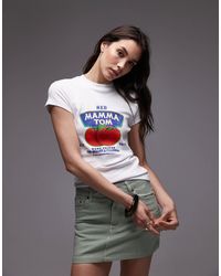 TOPSHOP - Jersey Graphic Momma Tom Everyday Tee - Lyst