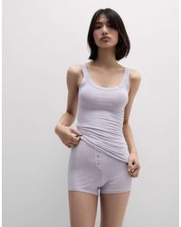 Intimissimi - Soft Lounge Short Ribbed Modal Pyjamas - Lyst