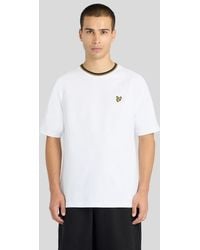 Lyle & Scott - Ss T-Shirts Tipped Track T-Shirt - Lyst