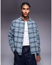 ASOS - Oversized Recht Flanellen Overhemd - Lyst