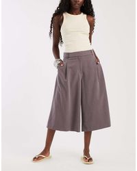 ASOS - Tailored High Waist Culotte Pants - Lyst
