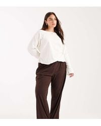 ONLY - Broek Van Corduroy Zonder Sluiting Met Wijde Pijpen - Lyst