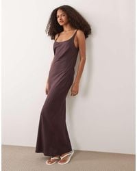 ASOS - Scoop Neck Maxi Column Dress - Lyst