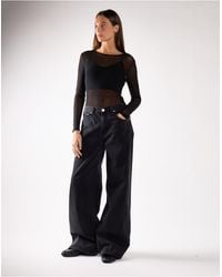 Glamorous - High Waist Wide Leg Jeans - Lyst