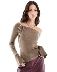 Cotton On - Jersey Moca Jaspeado Asimétrico Sin Cierres De Manga Larga Everfine De - Lyst