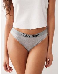 Calvin Klein - Extra Zachte Katoenen String - Lyst