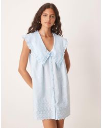 ASOS - – ärmelloses oversize-hemdblusenkleid - Lyst