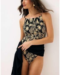 NA-KD - Structured Thin Strap Swimsuit - Lyst