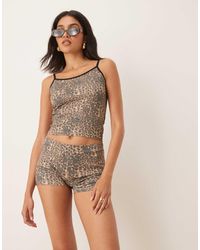 ASOS - Leopard Print Cami Top Co-ord - Lyst