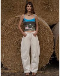Muse Assembly - Low Rise Barrel Jeans - Lyst