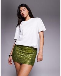 ASOS - Allover Sequin Micro Mini Skort - Lyst