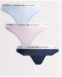 Tommy Hilfiger - Essential Cotton 3 Pack Bikini Briefs - Lyst