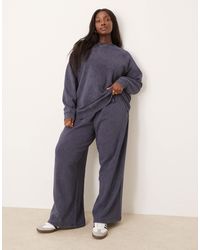 ASOS - Asos Design Curve Oversized Wide Leg Trackies - Lyst